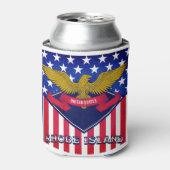 Rhode Island USA Flag Dosenkühler (Kanne Vorderseite)