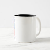 Rhode Island USA Flag Zweifarbige Tasse (VorderseiteRechts)