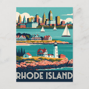 Rhode Island USA Küstenstädte New England Reisen Postkarte