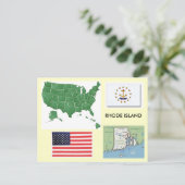 Rhode Island, USA Postkarte (Stehend Vorderseite)