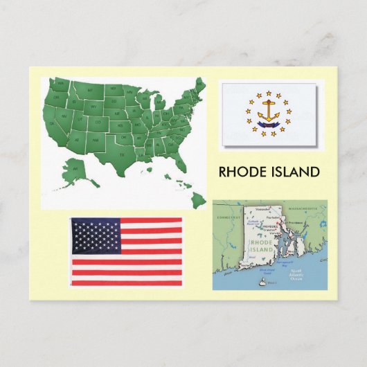 Rhode Island, USA Postkarte (Vorderseite)