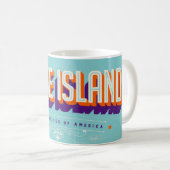 Rhode Island USA  Retro Postcard Mug Kaffeetasse (VorderseiteRechts)
