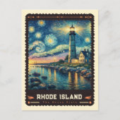 Rhode Island | Vincent Van Gogh Inspiriert Postkarte (Vorderseite)