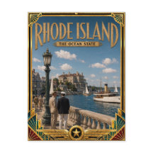 Rhode Island Vintage Art Deco Golden Age