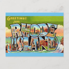 Rhode Island Vintage-Grüße Postkarte