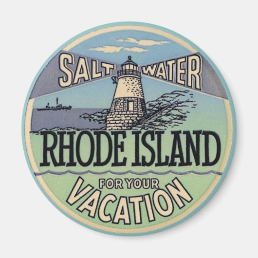 Rhode Island Vintage Magnet (Vorne)