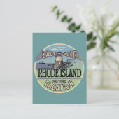 Rhode Island Vintage Postkarte (Stehend Vorderseite)