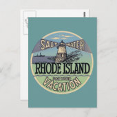 Rhode Island Vintage Postkarte (Vorne/Hinten)