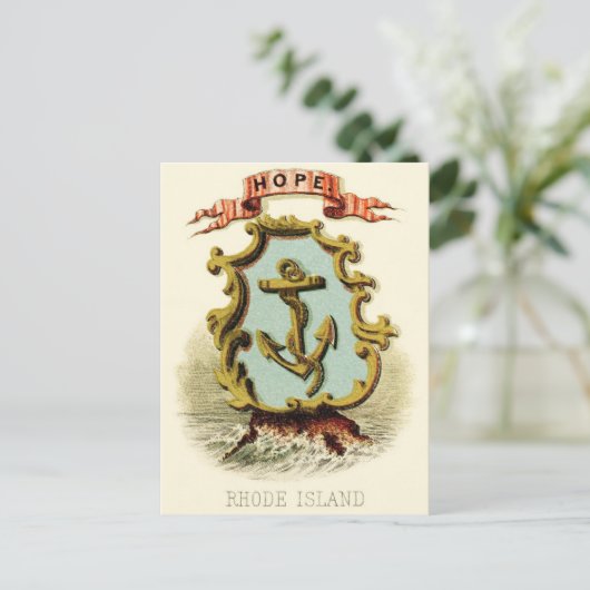 Rhode Island Vintage - Staat Postkarte (Stehend Vorderseite)