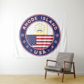 Rhode Island Wandteppich (Beispiel (Horizontal))