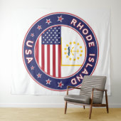 Rhode Island Wandteppich (Beispiel (Horizontal))