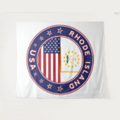 Rhode Island Wandteppich (Vorderseite (Horizontal))