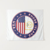 Rhode Island Wandteppich (Vorderseite (Horizontal))
