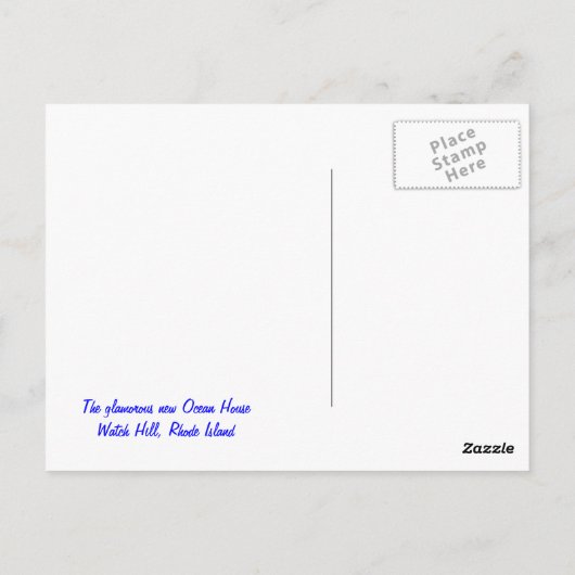 Rhode Island, Watch Hill Postkarte (Rückseite)