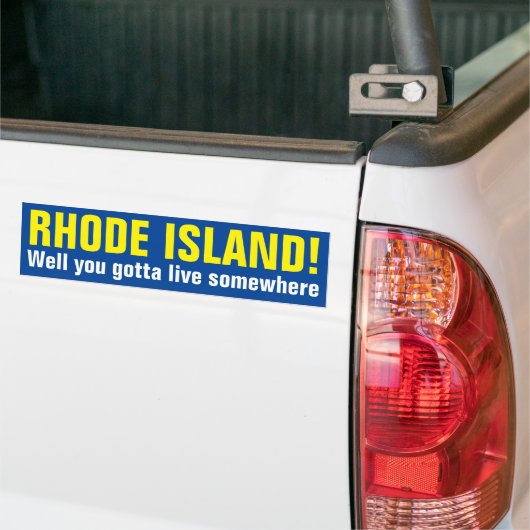 RHODE ISLAND! - Wohl got Sie, um irgendwo zu leben Autoaufkleber (Auf Lkw)