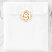 Rhode Island-Zeichen Runder Aufkleber (Tasche)