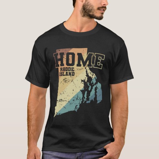 Rhode Island Zuhause USA T-Shirt (Vorderseite)