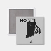 Rhode Island Zuhause weg Staat Kühlschrankmagnet (Vorderseite/Rückseite)