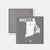 Rhode Island Zuhause weg Staat Kühlschrankmagnet (Vorderseite/Rückseite)
