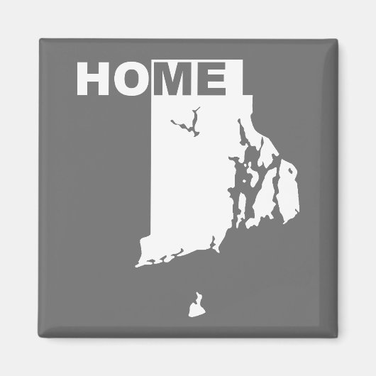 Rhode Island Zuhause weg Staat Kühlschrankmagnet (Vorne)