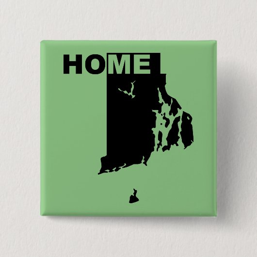 Rhode Island Zuhause weg Vom Staat Button Abzeiche (Vorderseite)