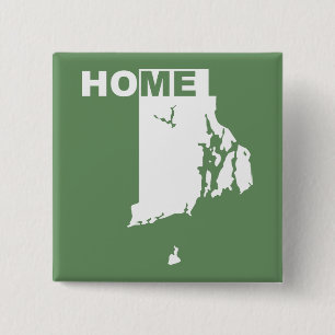Rhode Island Zuhause Weg Von Staat Knopf Abzeichen Button
