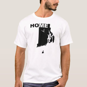 Rhode Island - Zuhause weg von State T-Shirt Tees