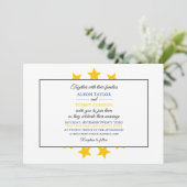 Rhode Islander Flag, Fahne auf der Insel Rhode Wed Einladung (Stehend Vorderseite)