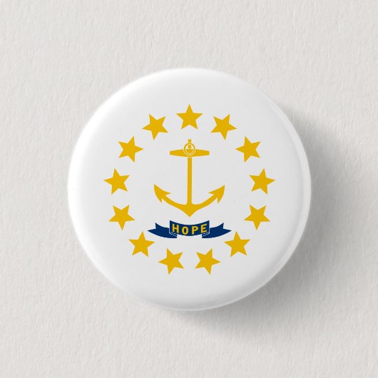 Rhode Islander Flag, Flagge der Insel Rhode Button (Vorderseite)