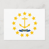 Rhode Islander Flag, Flagge der Insel Rhode Postkarte (Vorderseite)