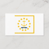 Rhode Islander Flag, Flagge der Insel Rhode Visitenkarte (Vorderseite)