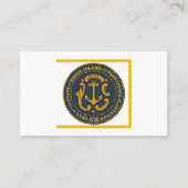 Rhode Islander Flag & Siegel, Flagge auf der Insel Visitenkarte (Vorderseite)