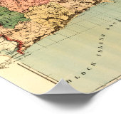 Rhode IslandPanoramakarte Rhode Island Poster (Ecke)