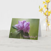 Rhodedendron 1-18 Grußkarte Karte (Gelbe Blume)