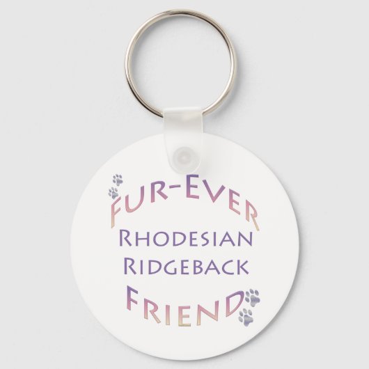 Rhodeisan Ridgeback Fur-ever Friend Schlüsselanhänger (Vorderseite)