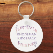 Rhodeisan Ridgeback Fur-ever Friend Schlüsselanhänger (Vorderseite)