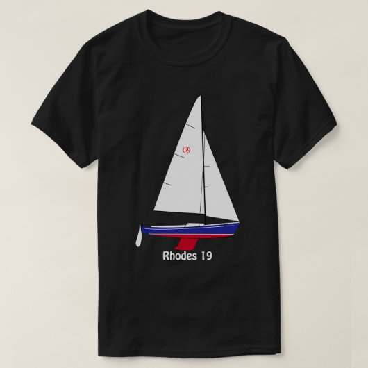 Rhodes 19 Sailboat T-Shirt (Design vorne)