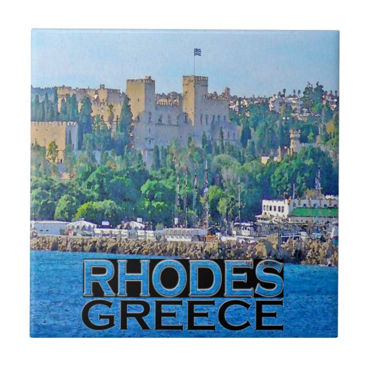 Rhodes Fliese (Vorderseite)