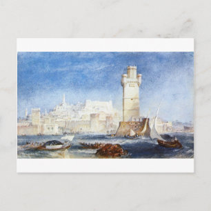 Rhodes (für Lord Byron's Works) von William Turner Postkarte
