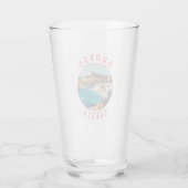 Rhodes Greece Retro-Distressed Circle Glas (Rückseite)