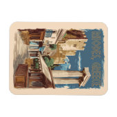 Rhodes Greece Ruins Trains Art Vintag Magnet (Horizontal)