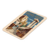 Rhodes Greece Ruins Trains Art Vintag Magnet (Linke Seite)
