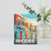 Rhodes, Griechenland Island Souvenir Postkarte (Stehend Vorderseite)