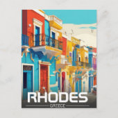 Rhodes, Griechenland Island Souvenir Postkarte (Vorderseite)