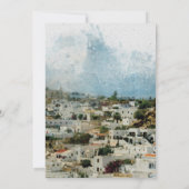 Rhodes Griechenland Sommerhochzeit speichern Sie d Dankeskarte (Rückseite)