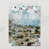 Rhodes Griechenland Sommerhochzeit speichern Sie d Dankeskarte (Vorne/Hinten)