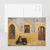 Rhodes Scooter Postkarte (Vorne/Hinten)
