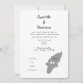 Rhodes Wedding Destination Foto Einladung (Vorderseite)