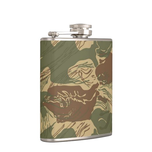 Rhodesian Brushstroke-angesagte Flasche Flachmann (Rechts)