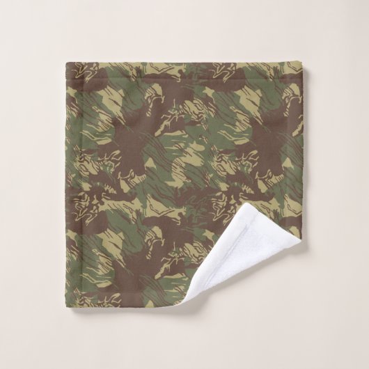 Rhodesian Brushstroke CAMOUFLAGE Badhandtuch Set (Waschlappen)